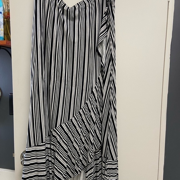 Concepts NY sz XL black and white striped skirt - Picture 2 of 5